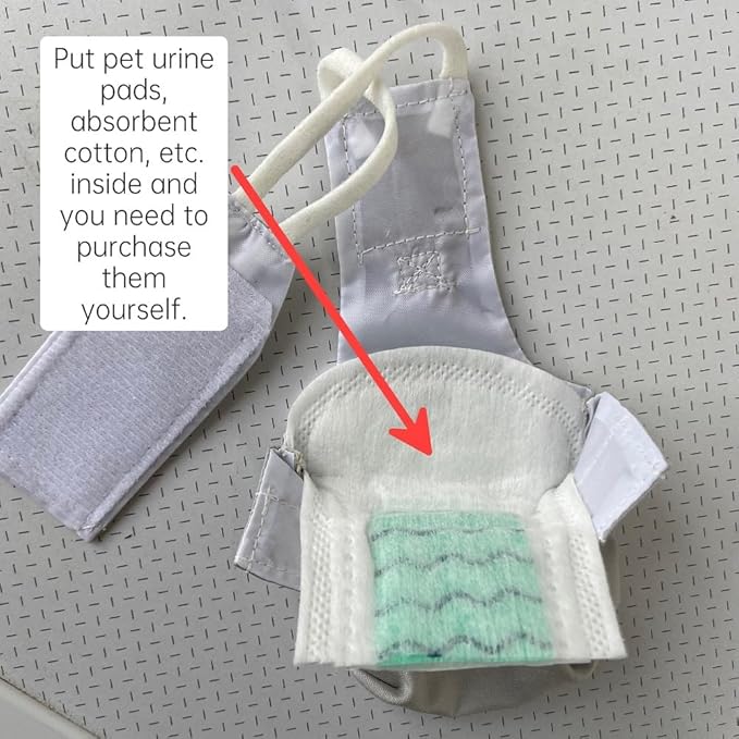 Bird Clothes Parrot Diapers Bird Flight Suits, Reusable Waterproof Diapers pet Bird Supplies (Without Rope, XS)