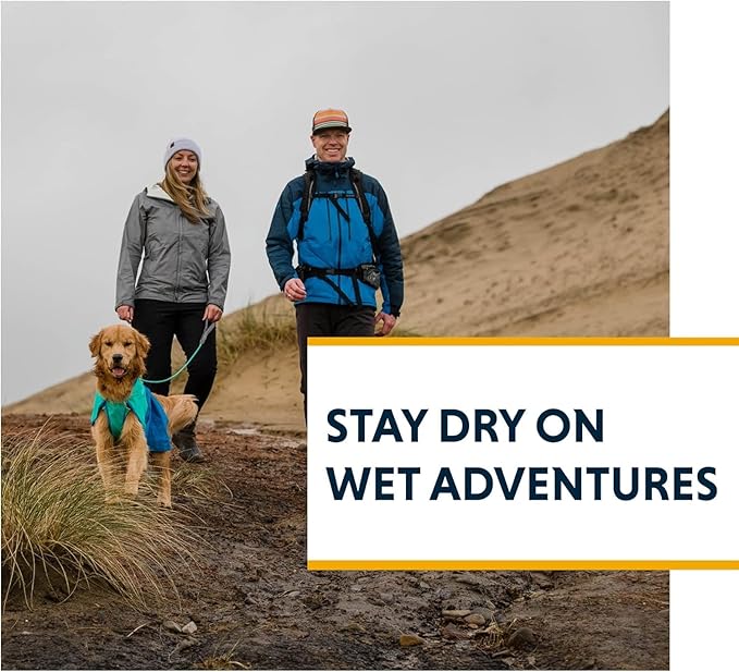Ruffwear, Sun Shower Dog Raincoat, All-Weather Jacket, Waterproof, Windproof & Lightweight, Mineral Yellow, X-Large