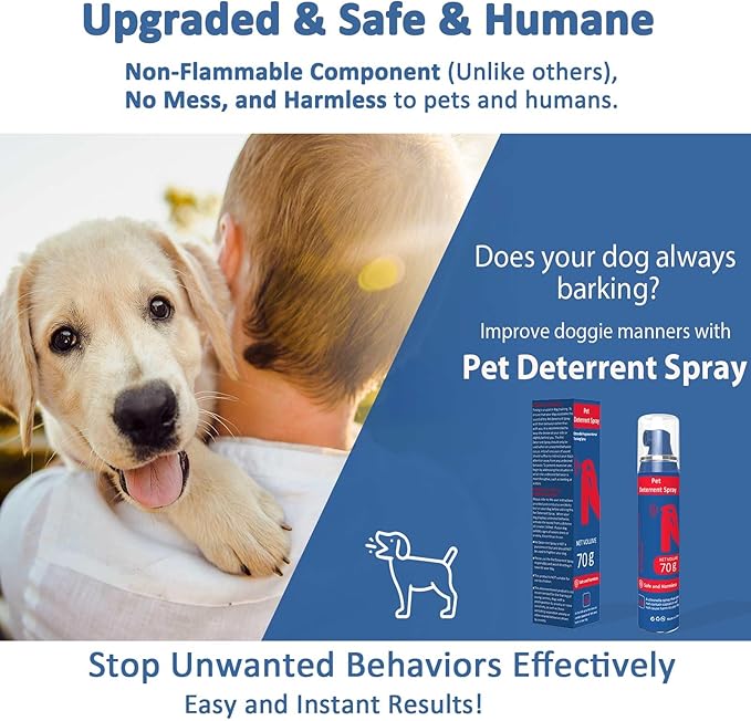 Pet Instructor Spray for Dog, 75ml Spray Corrector Dog Trainer, Safe Humane & Effective Stop Barking, Jumping Up, Food Stealing, Dog Fights & Attacks, Help Stop Unnecessary Dog Behaviour (4 Pack)