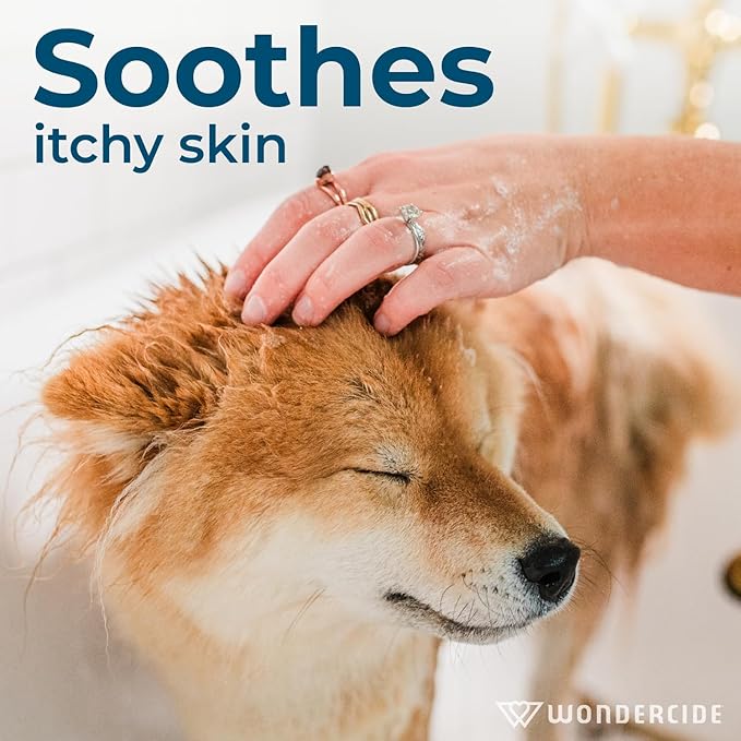 Wondercide - Flea & Tick Shampoo for Dogs and Cats - Flea and Tick Treatment with Natural Essential Oils - for Pets Over 4 Months - Powered by Plants - Cedarwood - 128 Fl oz