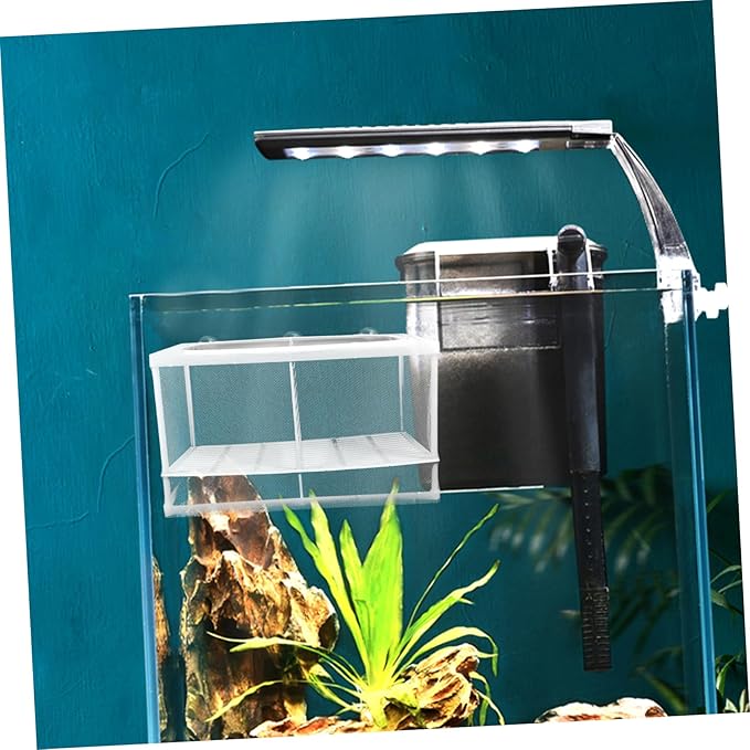 Kisangel 2pcs Aquarium Fish Breeding Tank Isolation Mesh Partition Aquarium Accessory Material Random Style