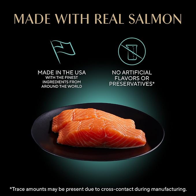 Sheba Perfect Portions Kitten Wet Food,Pate Cat Food Wet Entree,Salmon Recipe,2.6 oz. Twin-Pack Trays (,48 Servings),24 Count (Pack of 2)