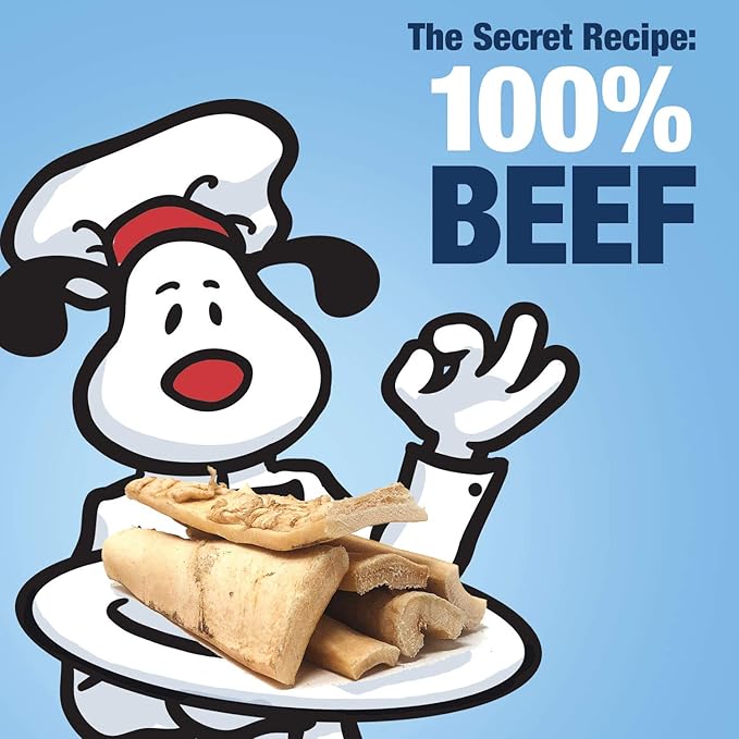 ValueBull Beef Cheek Slices, Long Lasting Dog Chews, Thick 9-10 Inch, 80 Count Bulk Pack - Long Lasting Dog Chews, Rich in Collagen, Single Ingredient, Cleans Teeth