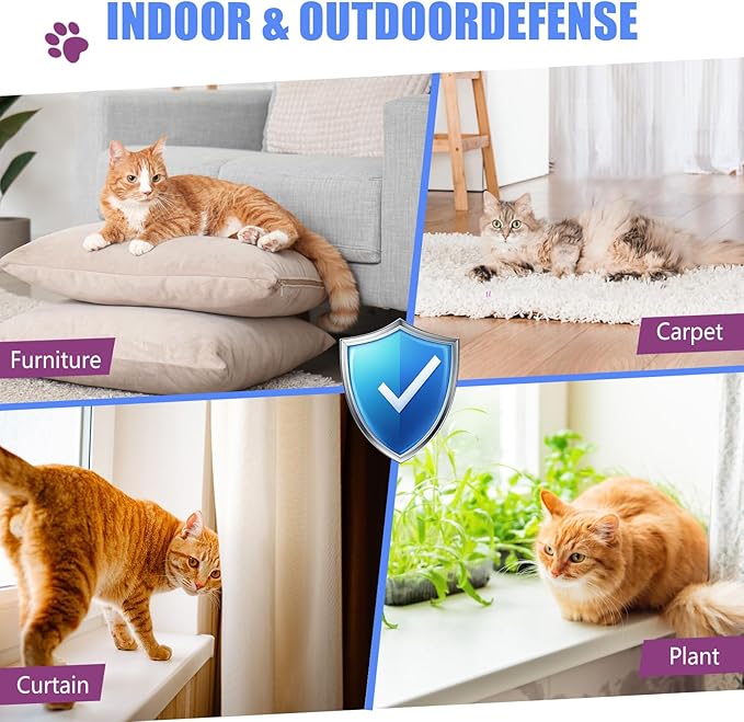 Cat Deterrent Spray - Cat Scratch Deterrent Spray for Furniture Protection, Scratch & Chew Deterrent Fei