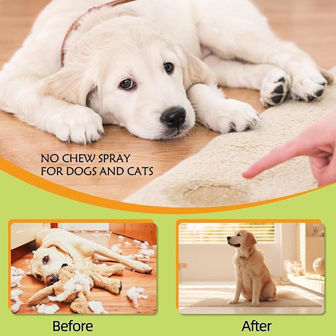 Bitter Apple Pet Bite Deterrent Spray, Effectively Prevents Chewing, Suitable for Both Cats and Dogs, Chew Deterrent Spray - 120ml/4.06 fl.oz