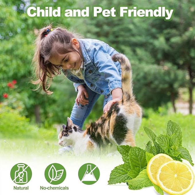10/12 Pack Dog Deterrent, Cat Repellent Spray, Safe and Effective Formula, for Indoor Outdoor Use, Protects Gardens Furniture from Scratching Digging, Pet and Plant Friendly. (White 12pcs)