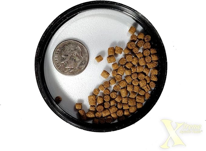 Xtreme Big Fella 3.0mm Pellets: Professional Nutrition for Medium to Large Cichlid/Community Fish - Boost Immune & Digestive Health, Color & Energy, Max Protein Fish Food – USA Farm Grown (64oz)