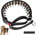 Mayerzon Martingale Collar for Dogs, No Pull Dog Collar with Reflective Strip for Small Medium Large Dogs, Anti Pulling Dog Collar with Buckle for Walking Training, Safe for Night Walk(Black, L)