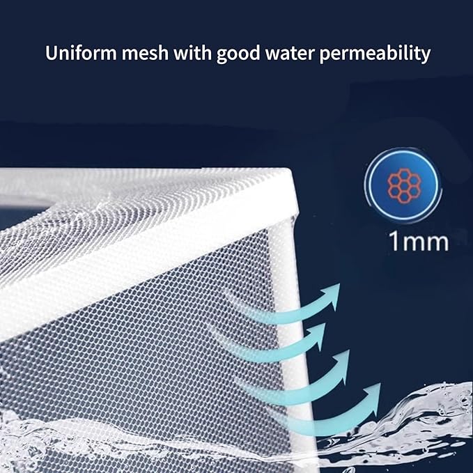 2PCS Protective Aquariums Breeding Cage Netting Nursery Tanks with Suction Cup for Fry Rearing and Secure Observation Fish Breeding Box with Suction Cup