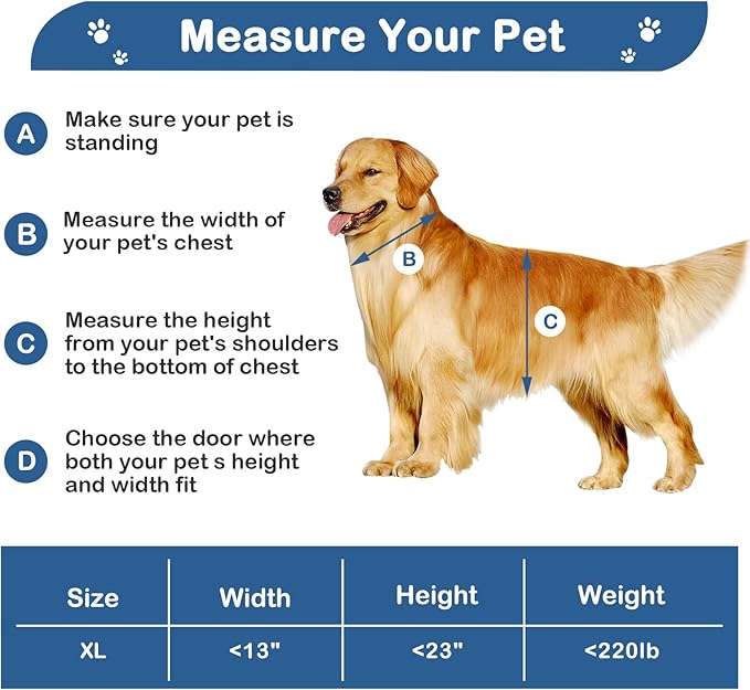 Extra Large Dog Door for Wall, XL Dog Door with 2 Self-Closing Insulated Flaps for Extreme Weather, Heavy Duty Aluminum XXL Dogs Doors with Telescoping Tunnel, Pets Up to 230LBS, X-Large, Sliver