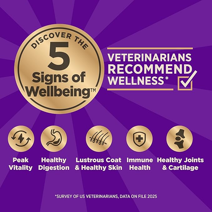 Wellness CORE+ Adult Dry Dog Food with Freeze Dried Pieces, Grain Free Kibble+, Natural, High Protein, Chicken Free, Whitefish, Herring, and Salmon Recipe, 18 lb Bag
