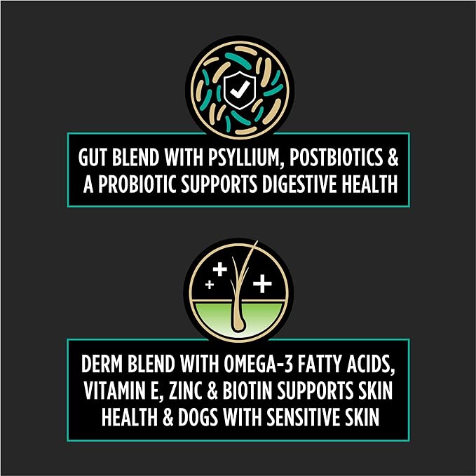 Purina Pro Plan Veterinary Supplements Multi Care Canine Chews for Dogs, with Omega 3, Supports Skin, Immune and Gut Health - 30ct Pouch (Pack of 2)
