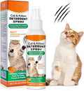 Cat Deterrent Spray for Indoor & Outdoor - Natural Repellent to Prevent Scratching & Urine Marking on Furniture, Sofas, Rugs, Curtains - Safe Cat Behavior Training Aid with Natural Ingredients 4 fl oz
