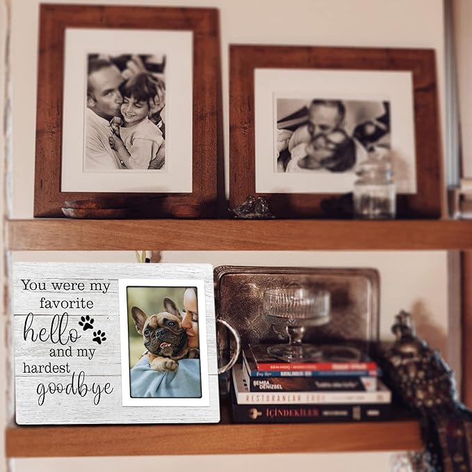 SteadStyle Dog Memorial Gifts for Loss of Dog, Pet Memorial Gifts, Sympathy Gifts for Loss of Dog, Pet Remembrance Gift, Dog Picture Frame, Pet Memorial Gifts，Fit 4x6 in
