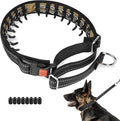 Mayerzon Martingale No Pull Collar for Medium Large Dogs German Shepherd Doberman Pitbull, Patented Anti Pull Correction Dog Collar for Walking Training, Reflective, Adjustable, Hidden(M/L, Black)
