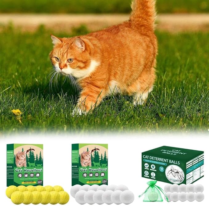 10/12 Pack Dog Deterrent, Cat Repellent Spray, Safe and Effective Formula, for Indoor Outdoor Use, Protects Gardens Furniture from Scratching Digging, Pet and Plant Friendly. (White 10pcs)