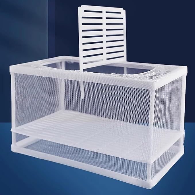 2Pcs Aquariums Breeding Tanks with Secure Suction Cup Baby Fish Insulated Net for Fry and Shrimp Spawning Hatching Spawning Box for Aquariums Baby Fish