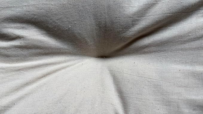 Rectangular Muslin Dog Bed Insert with Raw Cotton Filler, Natural Pet Bed Cushion Insert, Breathable Inner Pillow for Dog Bed Covers (Large 42"x29"x5")