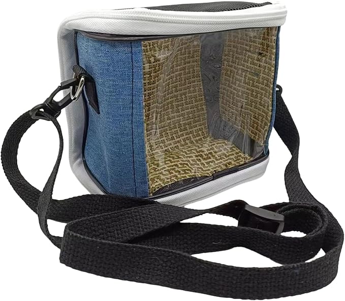 Bird Carrier Cage - Portable Outdoor Bag, Lovebirds Travel Case, Vet Visit Transport, Short Trip Holder | Breathable Portable Bird Carrier Cage with Secure Zipper Design for Macaw Budgies Walking