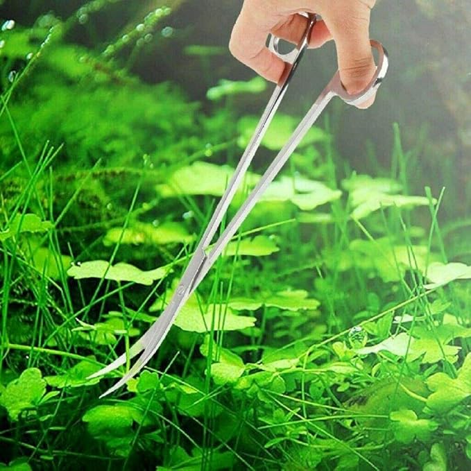 Aquarium Plants Tools, Aquascaping Tweezers Scissor Spatula Tool Stainless Steel Aquarium Tank Aquascaping Tools Set for Fish Starter Kits (3pc/4pc/5pc) (5 PCS)