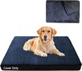 COSHNIBI Dog Bed Covers Replacement Washable,Waterproof Bed Covers Soft Plush Replacement with Zipper & Removable for Dog/Cat 30''Lx20''Wx4''H-Navy Blue