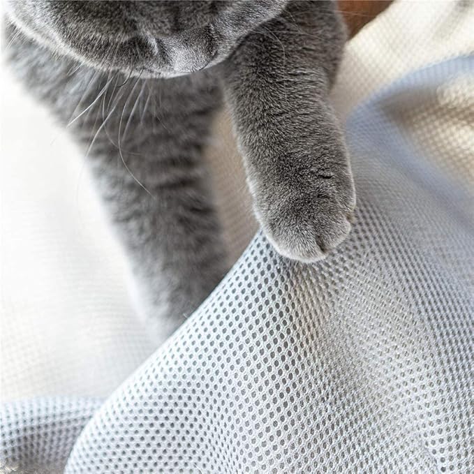 Cat Bed Dedicated Replacement Net Cover Soft Durable Breathability (Grey)