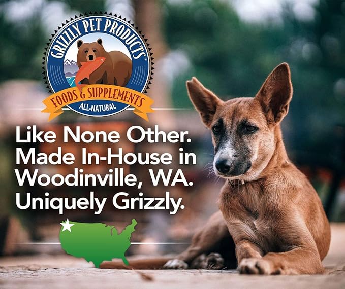 Grizzly Pet Products Salmon Plus Omega 3-6-9 Food Supplement for Dogs and Cats, 16 Ounce