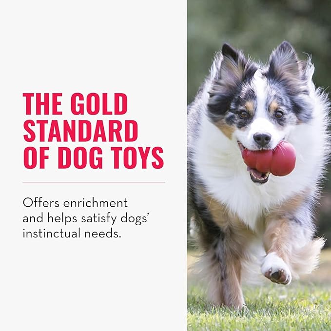 KONG Classic Stuffable Dog Toy - Fetch & Chew Toy for Dogs - Treat-Filling Capabilities & Erratic Bounce for Extended Play Time - Durable Natural Rubber Material - for XX-Large Dogs