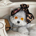 KUDES Cute Dog Sunglasses Pearl Dog Sunglasses Small Medium Breed Girl Holiday Party Pet Costume Accessories