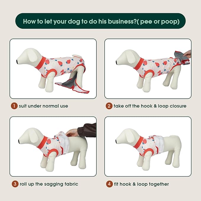 Kuoser Dog Recovery Suit After Surgery, Dog Surgery Suit Female Spay, Male Neuter, Anti-Licking Pet Onesie, Surgical Recovery Bodysuit for Abdominal Wounds,Skin Disease, E-Collar Cone Alternative, 2XL