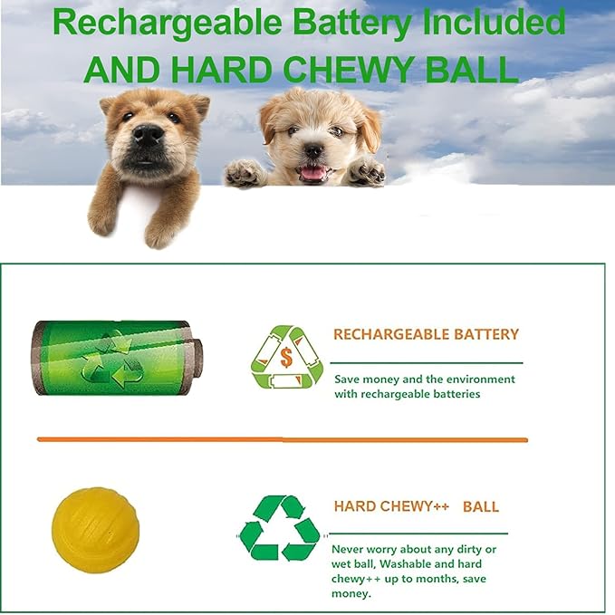 Small Interactive Ball Launcher with Rechargeable, Automatic Dog Ball launcer for Mini Dog (Ball Thrower with 3 Mini Balls)
