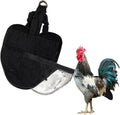 Hen Holster Wrap-Around Bird Diaper & Harness for Hens, Roosters, Ducks, Geese - with Removable Vinyl Liner, Adjustable Fit for Outdoor Adventures & Indoor Use - Easy to wear - Large, Black