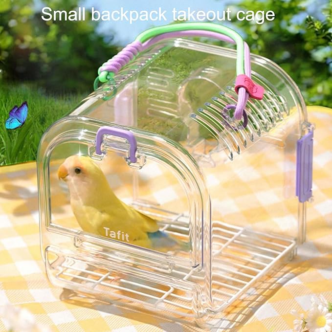 Security Pet Satchels Large Capacity Slings Ventilated Travel Carriers for Outdoor Bird Excursions Outdoor Bird Carriers