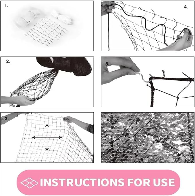 Balcony Screen for Pets,Cat Netting Balcony,Anti-Fall Pet Mesh Fence,Bite Tear Resistant,Dogs&Cat Safety Net for Balcony, Window, Stair, Patio,Anti Bird Netting for Garden/Balcony (10*13 ft)
