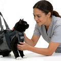 Cinf Cat Nail Clipping Cleaning Grooming Restraint Bag No Scratching Biting for Bathing Nail Trimming Injecting Examining(Black,M)
