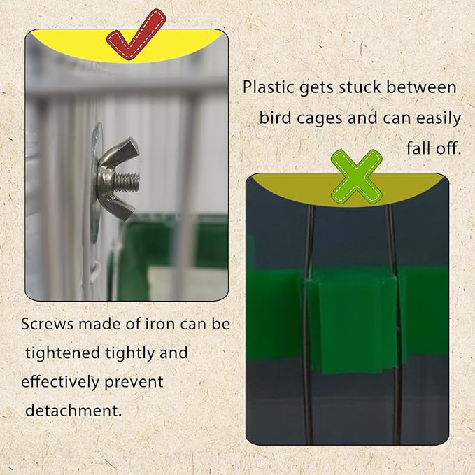 IBWell Automatic Bird Water Dispenser No Mess Parrot Feeder Automatic Bird Feeder Rabbit Watering System