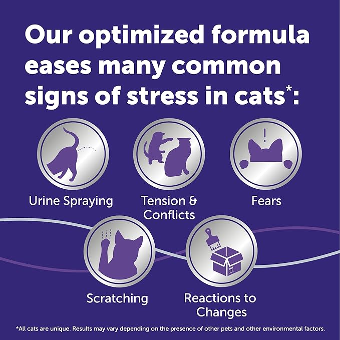 FELIWAY Optimum 3 x 30 Day Cat Calming Refills for Pheromone Diffuser, 3 x 48ml Value Pack - Helps Reduce Common Signs of Stress in Cats & Kittens, Enhanced Calming