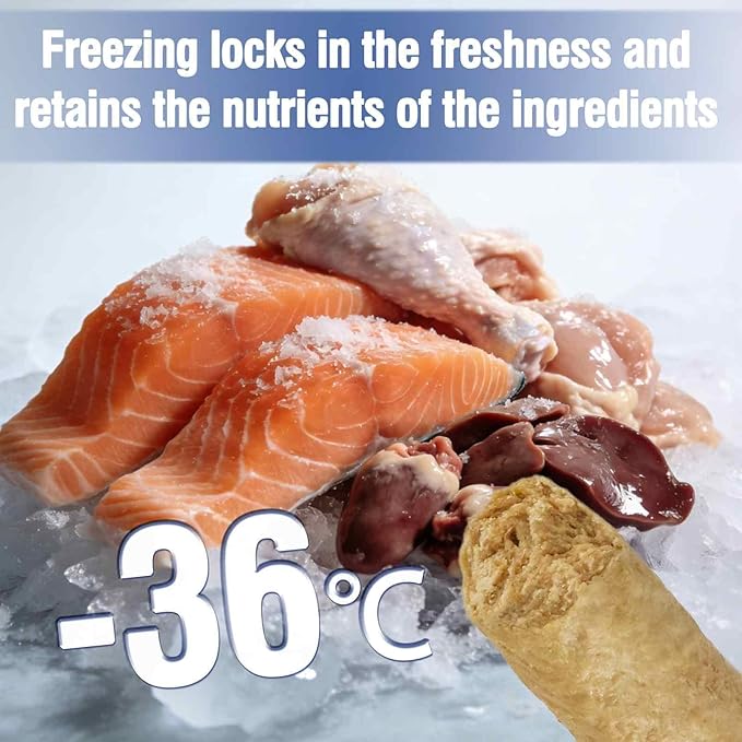 Freezed Dried Cat Teething Sticks, Cat Chew Stick for Dental Care, Salmon Flavour Cats Treats, Feline Teeth Cleaning Snacks
