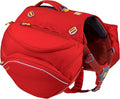 Ruffwear, Palisades Dog Backpack, Multi-Day Pack with Removable Saddlebags & 2x1L Hydration Bladders, Cross-Load Compression, Breathable Adjustable Harness, Reflective Trim, Red Sumac, Medium