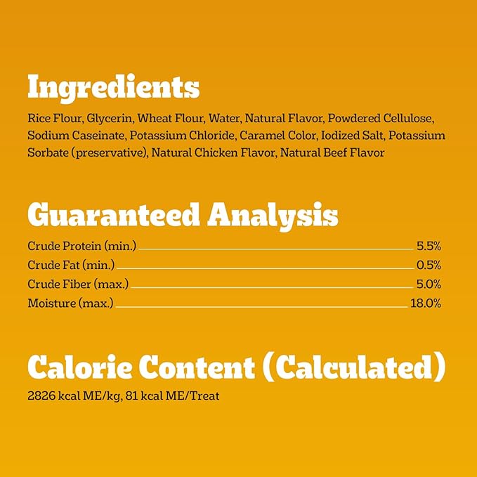 Pedigree Twisty Chews Small Long-Lasting Dog Treats Chicken & Beef Flavor, 9.17 oz. Pouch, 40 Count