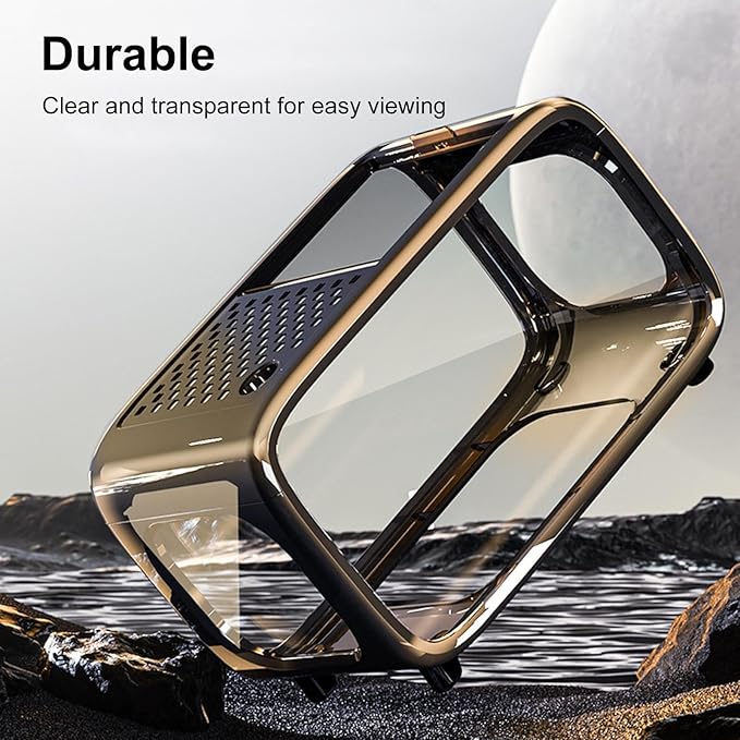 Fish Tank - Small Betta Aquarium, Clear Acrylic Aquatic Container, Compact Water Habitat Bowl, Durable Mini Aquarium | Snail Shrimp Turtle Plant Landscape for Desk Shelf Bedroom Office Home Decor