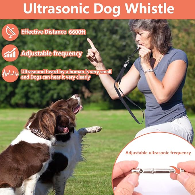 BARKIE Dog Training Kit - Treat Pouch, Pet Training Fanny Pack, 2 Puppy Training Clickers, Ultrasonic Silent Whistle, 2-in-1 Whistle Clicker, Clicker Training Guide Booklet, Dog Poop Bag (Black)