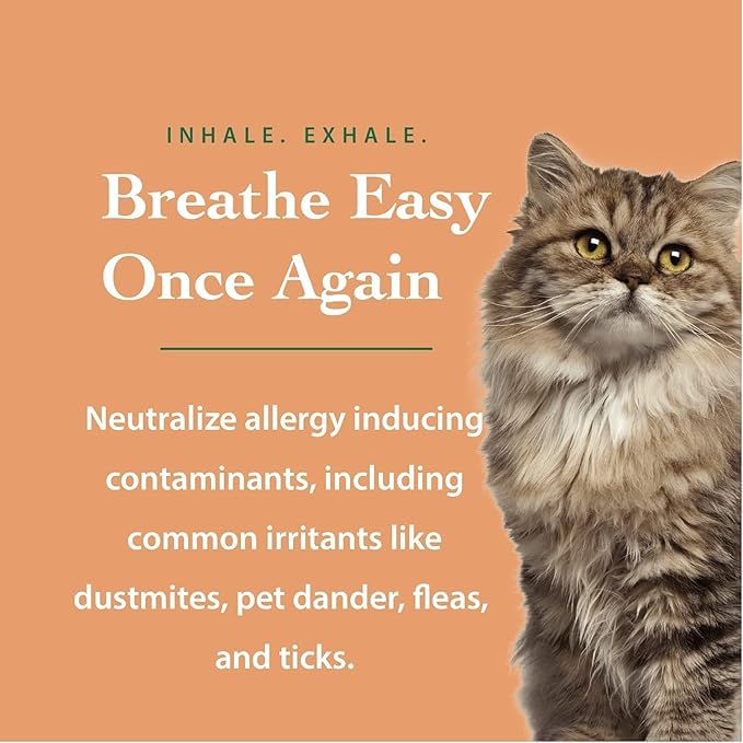 Anti-Allergen Pet Shampoo -Dog & Cat Dander Remover. Gentle Formula for Dry Sensitive Skin; Allergy Relief, The Ecology Works (32 Oz)