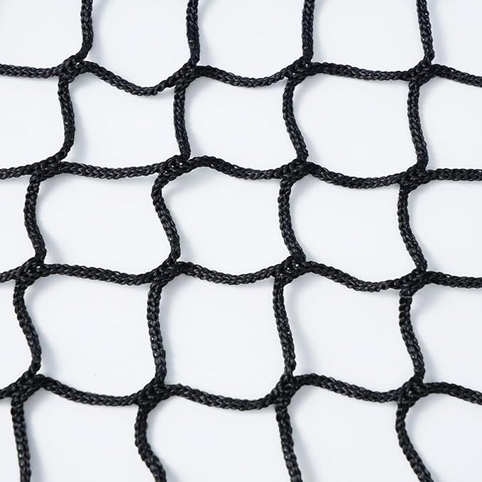 Safety Rope Net for Kids, Nylon Knotless Fence Net for Stairway Balcony Guard, Outdoor Terrace Decoration Pet Anti-Fall Rope Netting(Size:2M×3M(6.5FT×9.8FT),Color:Black)