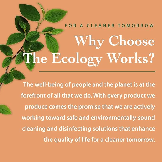The Ecology Works DustmiteX Dust Mite Spray - Dust Mites Remover + Flea Killer for Allergy & Asthma Relief For Cleaning in Home, Bed, Pet Bedding, & Furniture, Anti Allergen Dust Mites Killer