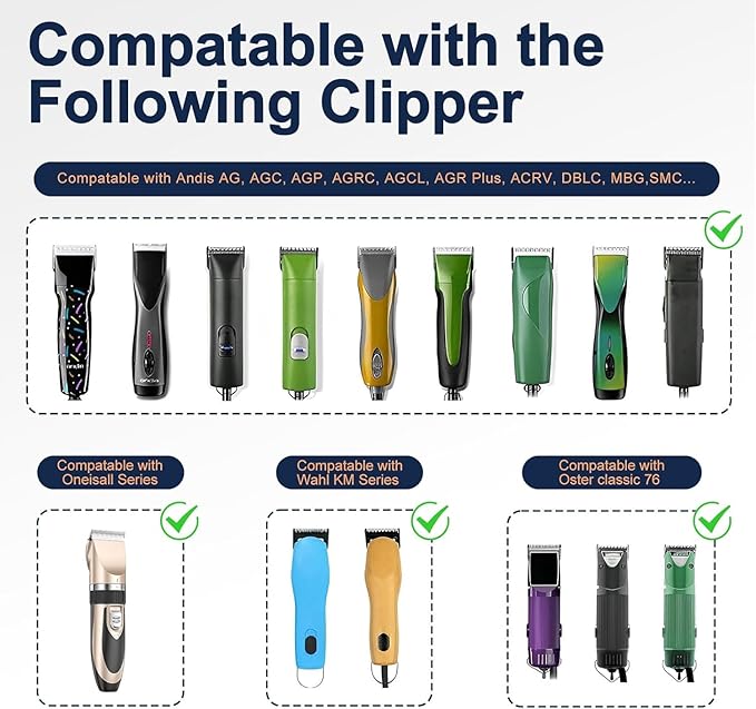 Clipper Blades Pet Grooming Clipper Replacement Blades Detachable Blade Compatible with andis/wahl/Oster Dog Clippers (10#&30#)