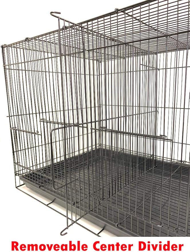 Lot of 6 Aviary Breeding Finch Aviary Canary Flight Bird Cage with Center Divider 24" x 16" x 16" (White)