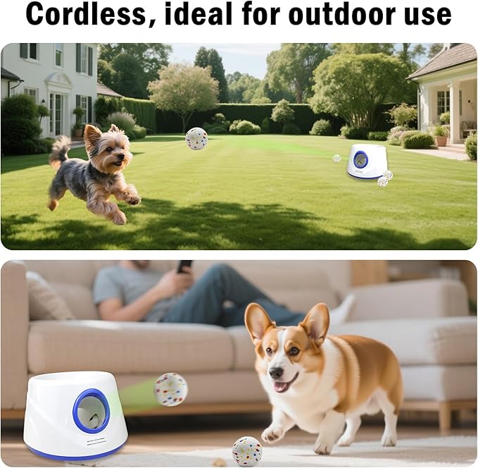 6 Pack Dog Balls, Refill for Automatic Launchers, Specially Designed for Dogs That Like to chew, 2.2inch Stain-Resistant, Perfect for 2.3 Inch Automatic Dog Ball Launcher (ETPU Material)