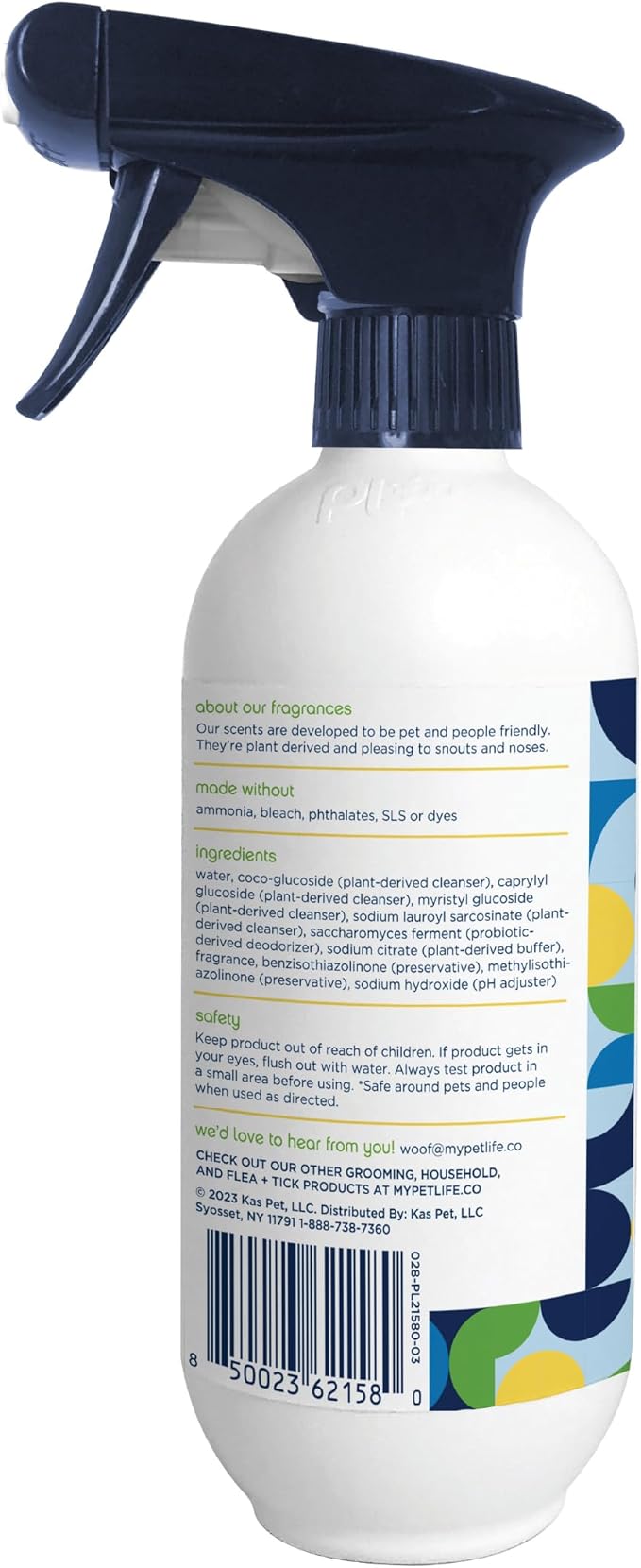PET LIFE UNLIMITED SuperFoam Spray, Carpet and Surface Cleaner for Dog Urine, 16 oz, Strong Odor & Stain Remover, Plant-Based Formula, Natural Juniper Leaf Scent, Two-Way Spray, USA Made (Pack of 3)