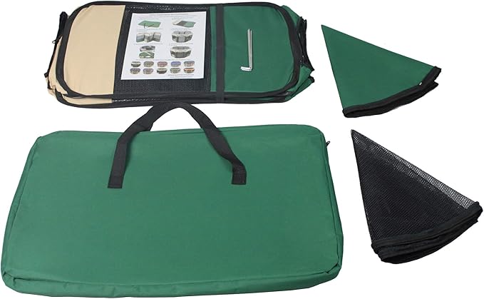 EliteField 2-Door Soft Pet Playpen (2 Year Warranty), Exercise Pen, Multiple Sizes and Colors Available for Dogs, Cats and Other Pets (42" x 42" x 24"H, Beige+Green)